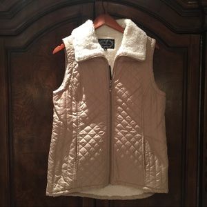 Tan Puffer Vest